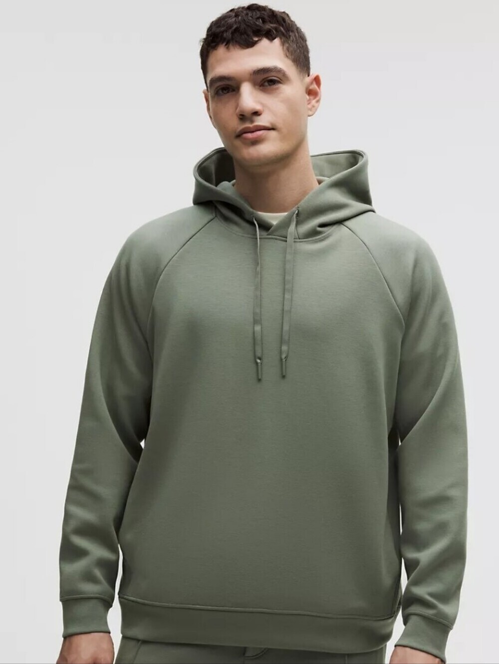 Lululemon Smooth Spacer Classic-Fit Pullover Hoodie Olive Green Large Men's